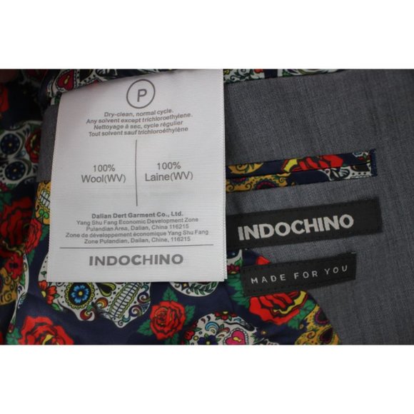NWT indochino mens 38-40 Made to measure wool sport coat gray two button vented - Picture 11 of 13